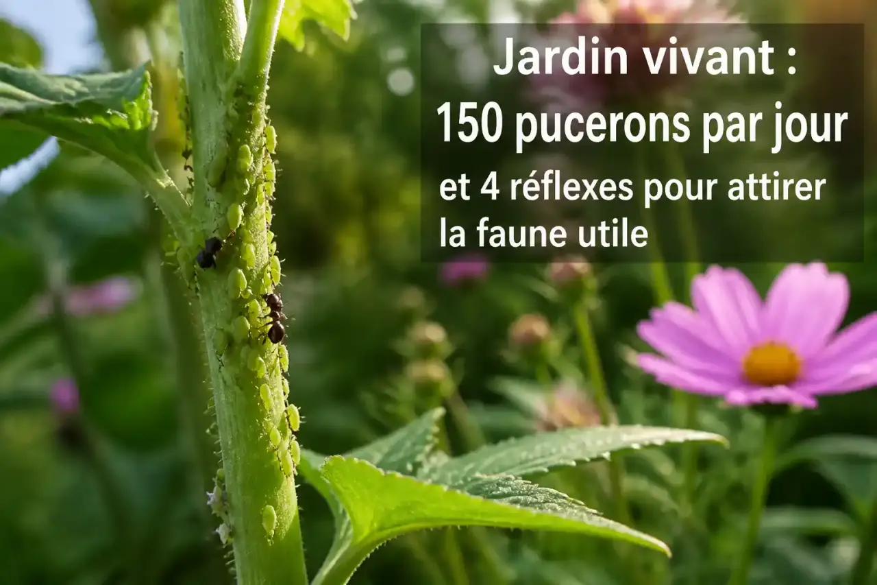 Jardin vivant : 150 pucerons par jour et 4 réflexes pour attirer la faune utile