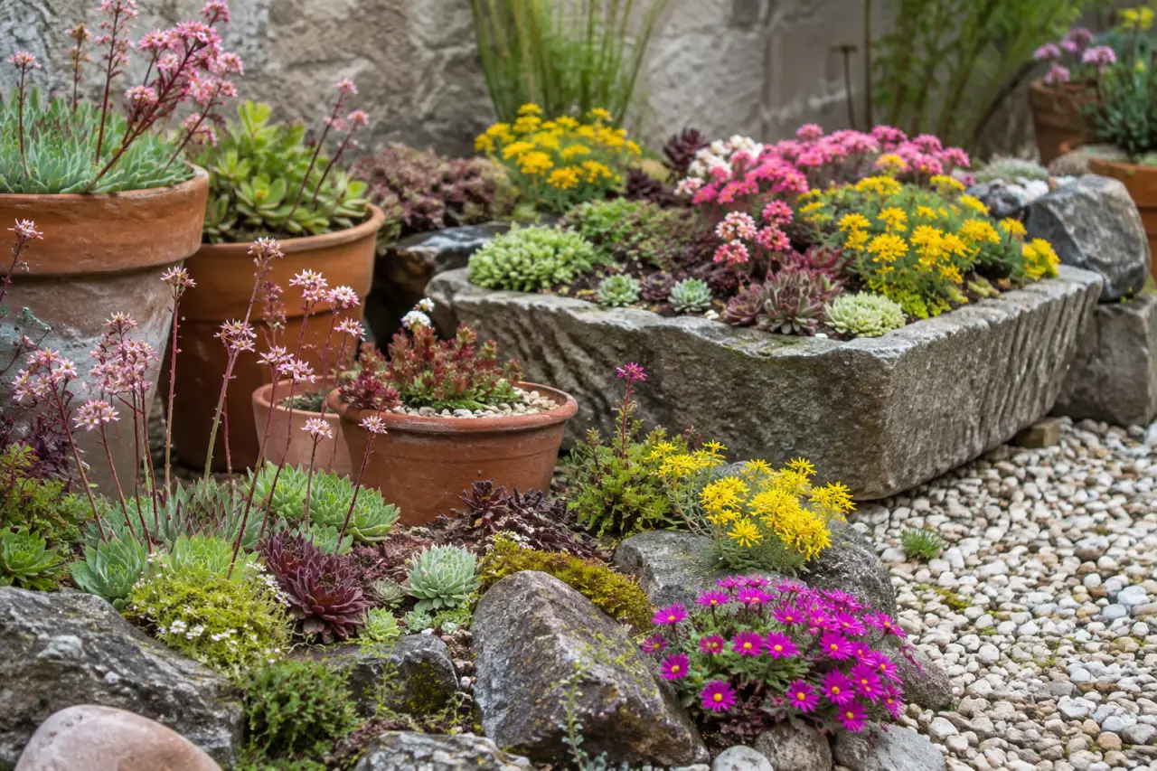 Rocaille, balcon, gel : quelles plantes grasses à fleurs choisir dehors ?