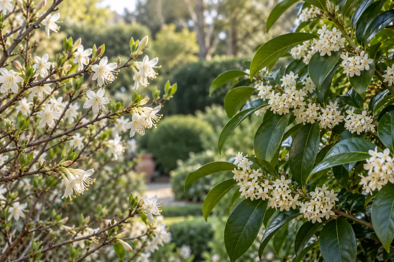 Fleurs blanches odorantes : du chèvrefeuille d’hiver à l’osmanthe d’automne