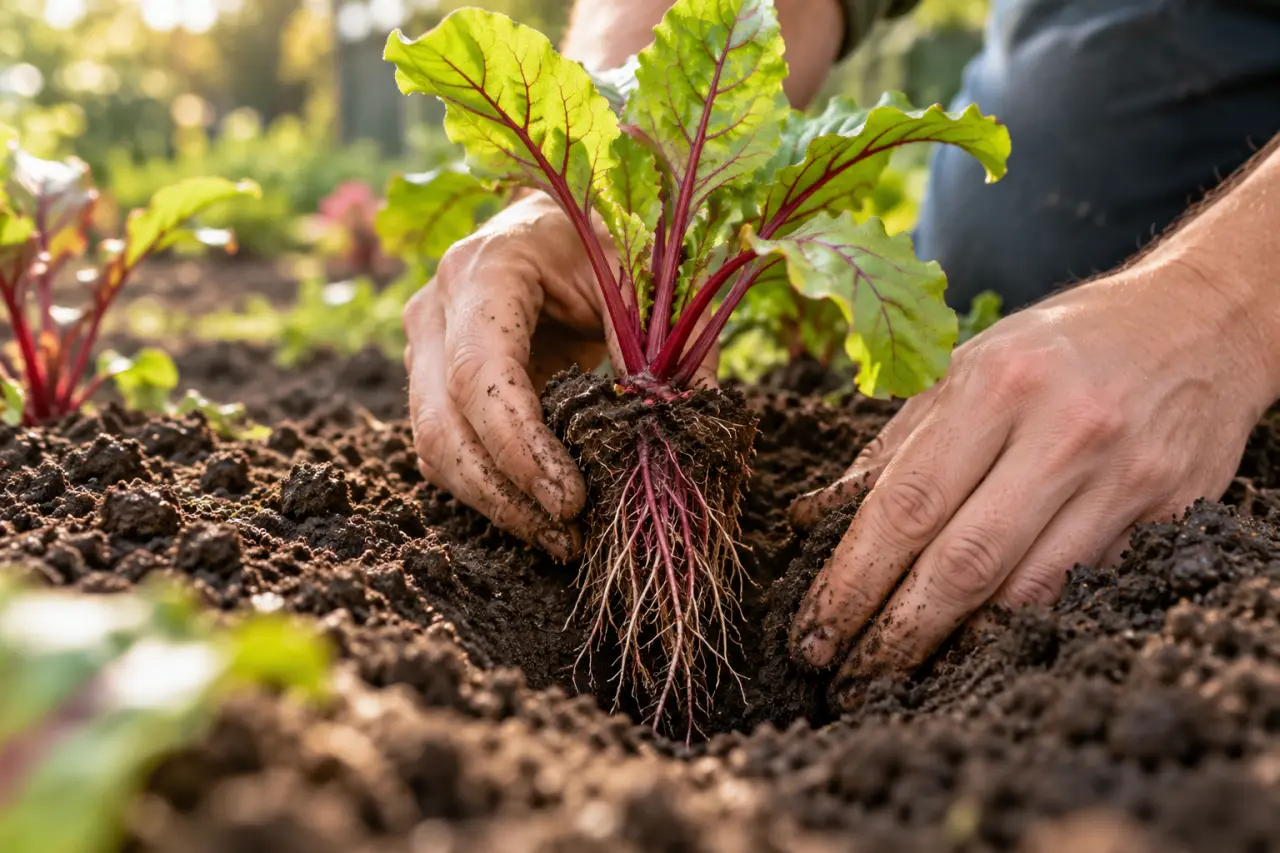 Plant de betterave : des racines tendres, sans les déformer au repiquage
