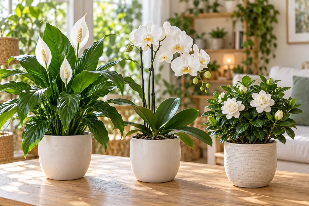 Quelle plante verte à fleurs blanches choisir ? Spathiphyllum, orchidée ou gardénia