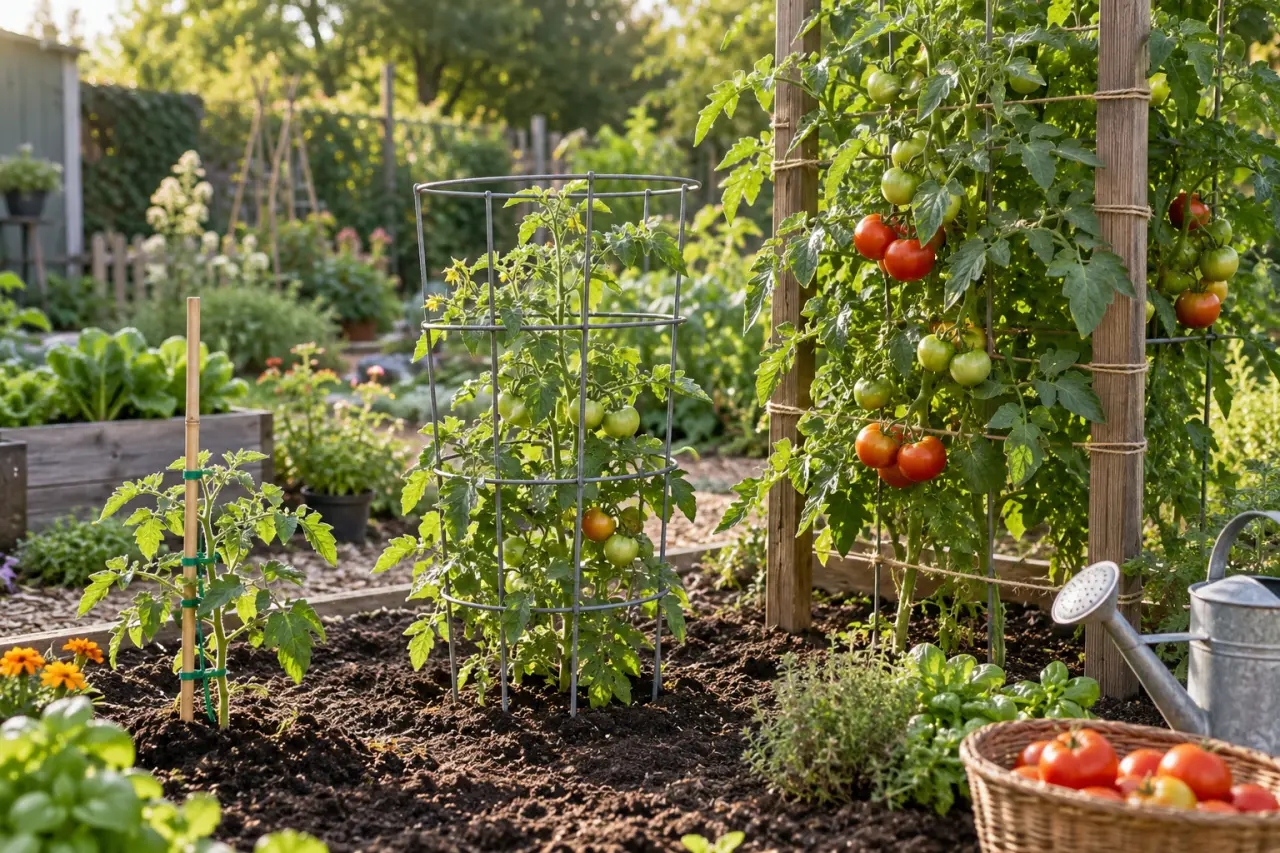 Tuteur pour tomate : adaptez la hauteur et la structure à chaque culture