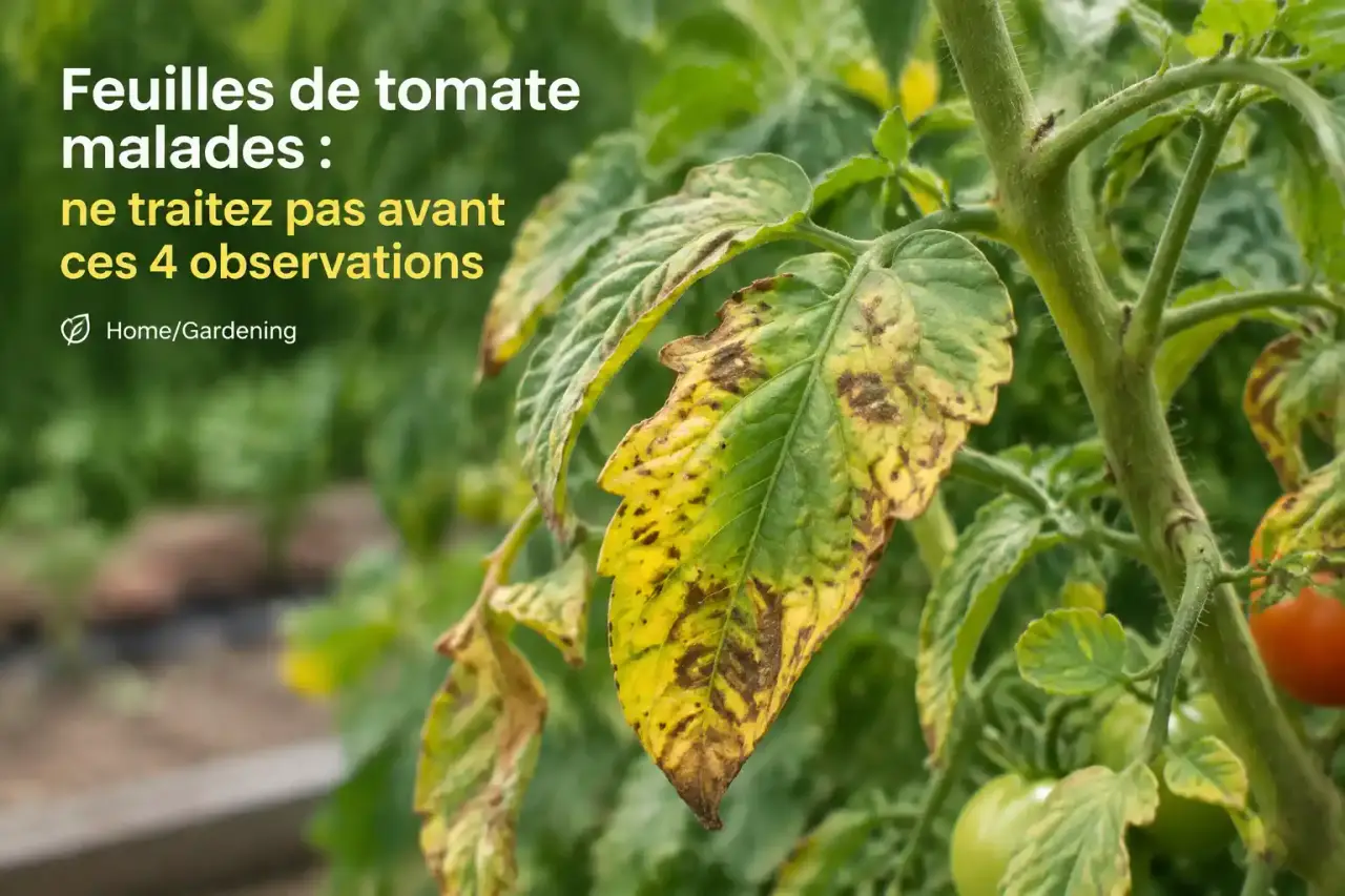 Feuilles de tomate malades : ne traitez pas avant ces 4 observations