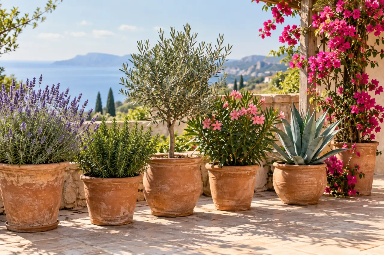 6 plantes pour une terrasse ensoleillée qui supportent chaleur, vent et culture en pot