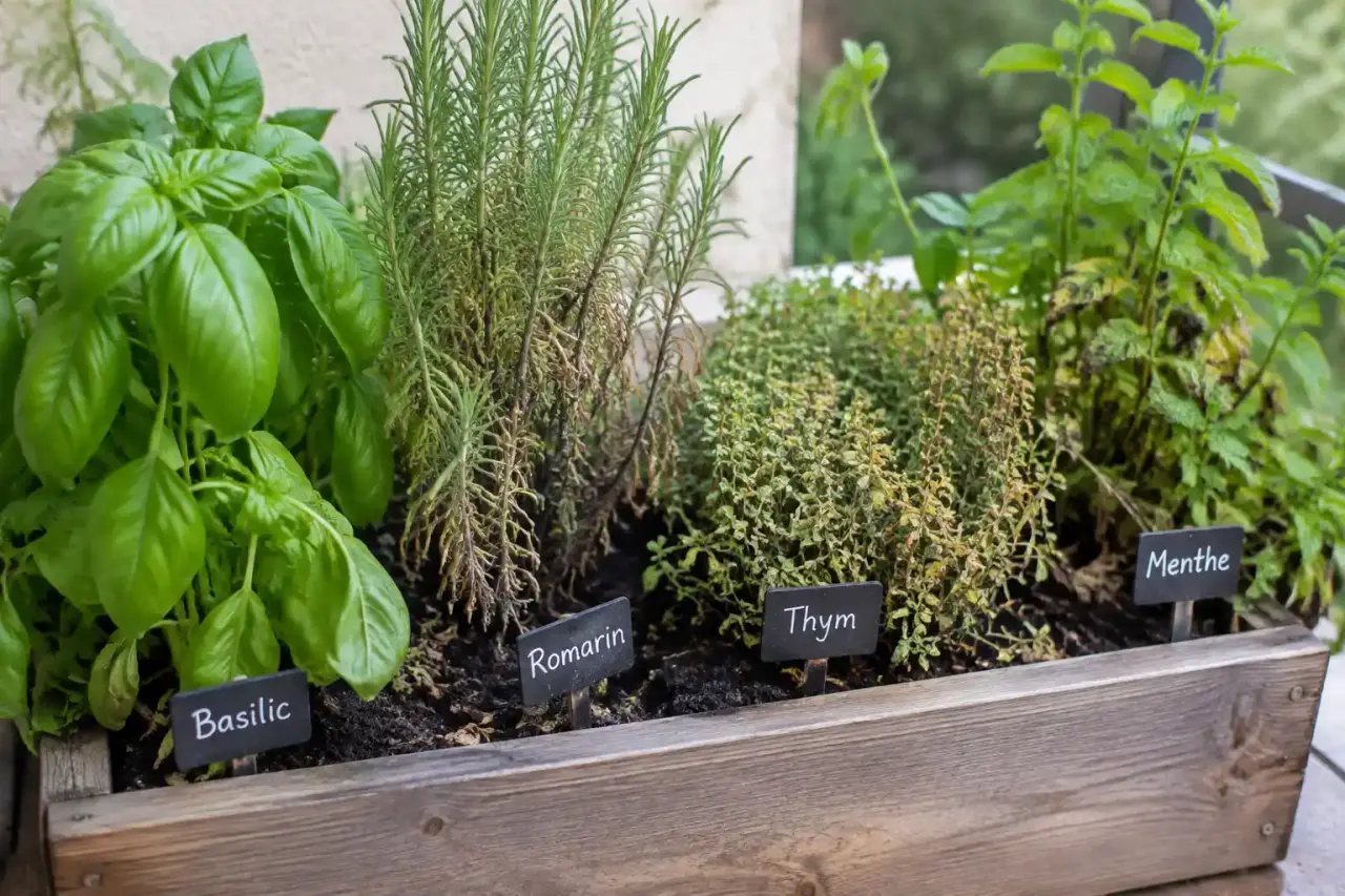 Jardinière de plantes aromatiques en extérieur : les associations qui font dépérir vos herbes