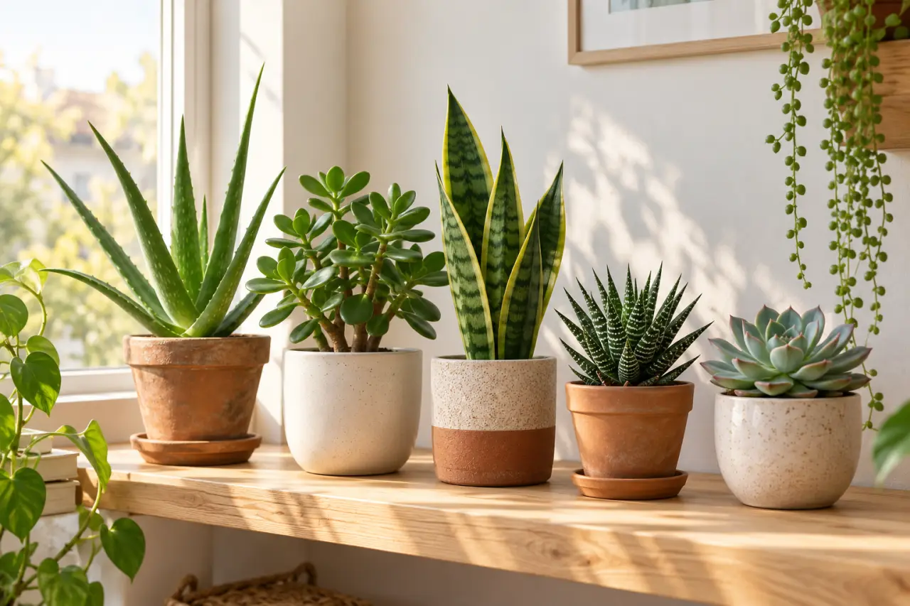 Plantes succulentes d’intérieur : 5 espèces qui tolèrent les oublis d’arrosage